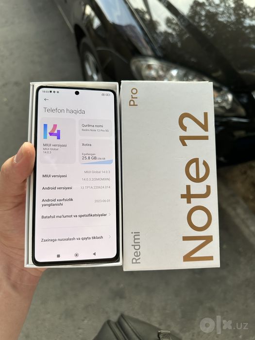 Redmi Note 12 Pro 5G (12/256) ideal srochna