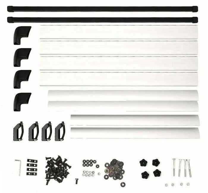 Алуминиев/Стоманен Багажник За Покрив, Сребрист, Без Надрасквания
