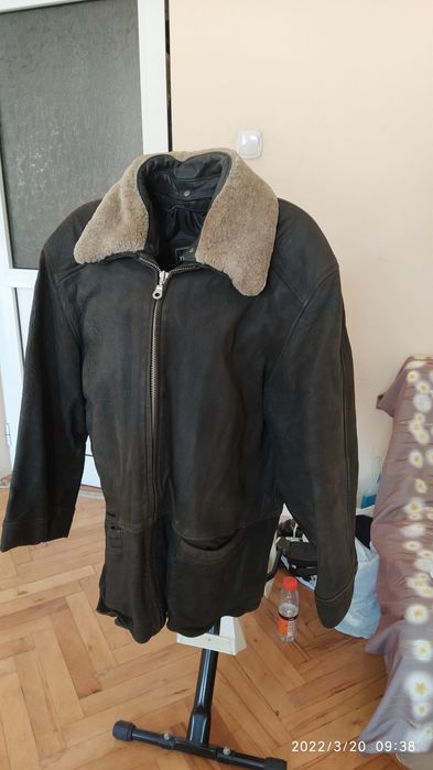 Мъжка кожена шуба, от естествена кожа