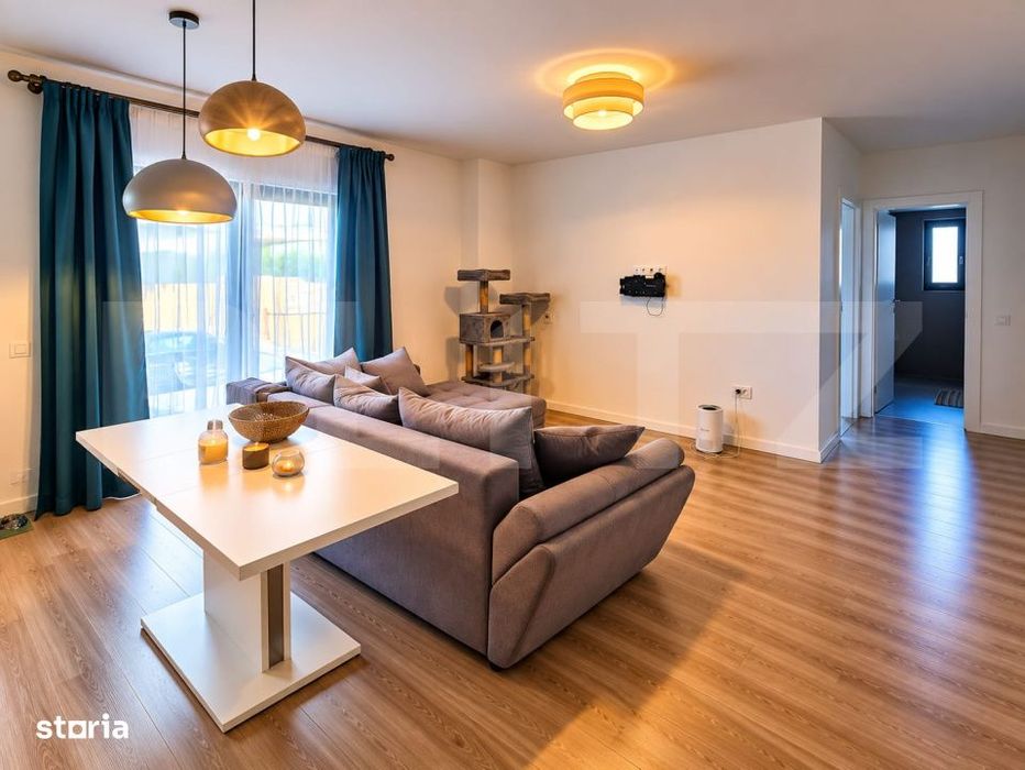 Apartament cu 2 camere, 57 mp, gradina 23 mp, zona Somesului