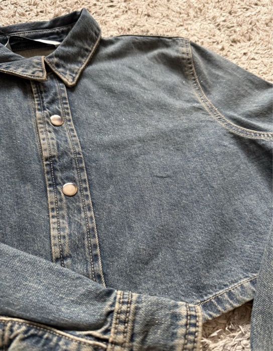 Джинсовая рубашка новая S