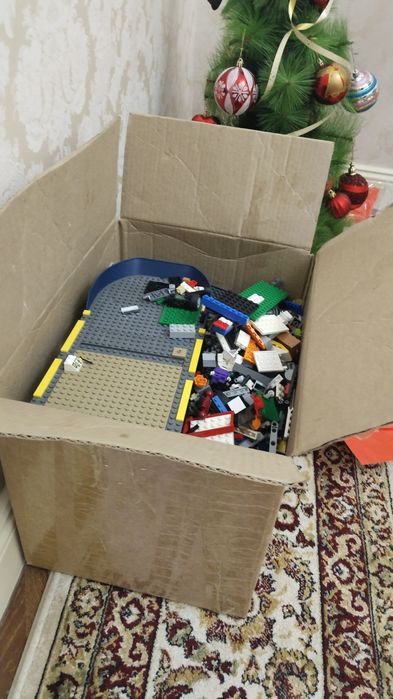 Лего, коробка, более 7 кг
