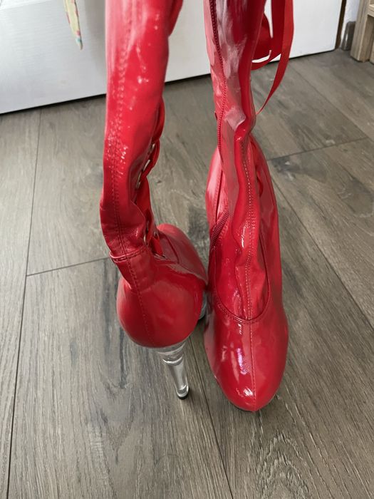 Cizme Peste Genunchi PVC  41