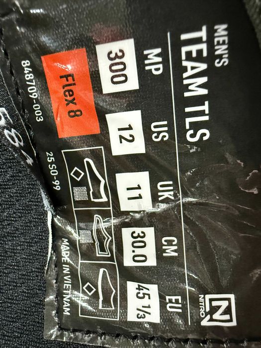 boots noi nitro team tls mondo 29 si 28,5 europa 44 si 43 1/3