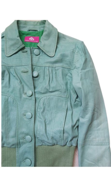 НАМАЛЕНО-Яке Fornarina- ест.кожа, цвят мента