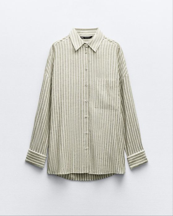 Рубашки из льна ZARA
