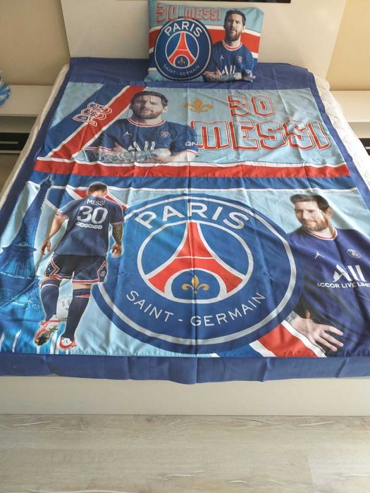 ПСЖ Меси - Спални комплекти със завивка или плик/Хавлии/Възглавнички