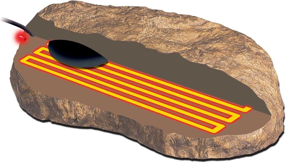 Електрическа нагревателна скала за влечуги Exo Terra Heat Wave Rock, малка 10W