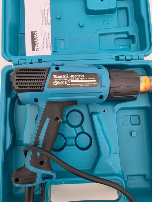 Makita Pistol de aer cald 1800W HG6031V Potentiometru DEFECT