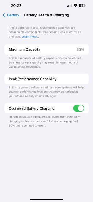 iPhone13 pro max 256gb 85 foiz batarya