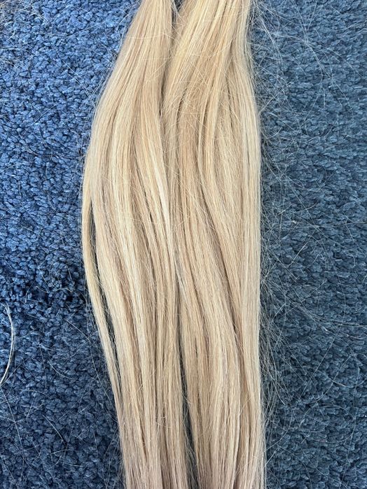 Естествена коса на кератинови кичури