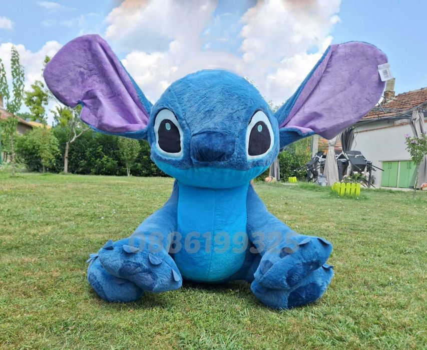Голям плюшен Стич, 100см Голям и пухкав плюшен Стич Stitch 100cm