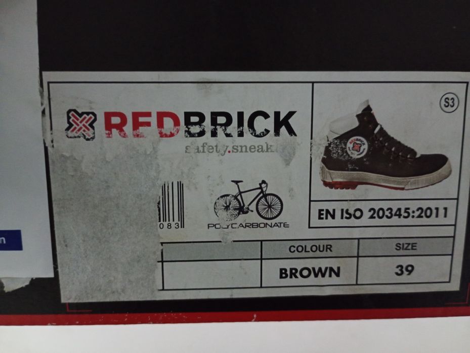 Bocanci lucru Redbrick Safety Sneaker 39 - Ghete de lucru cu bombeu