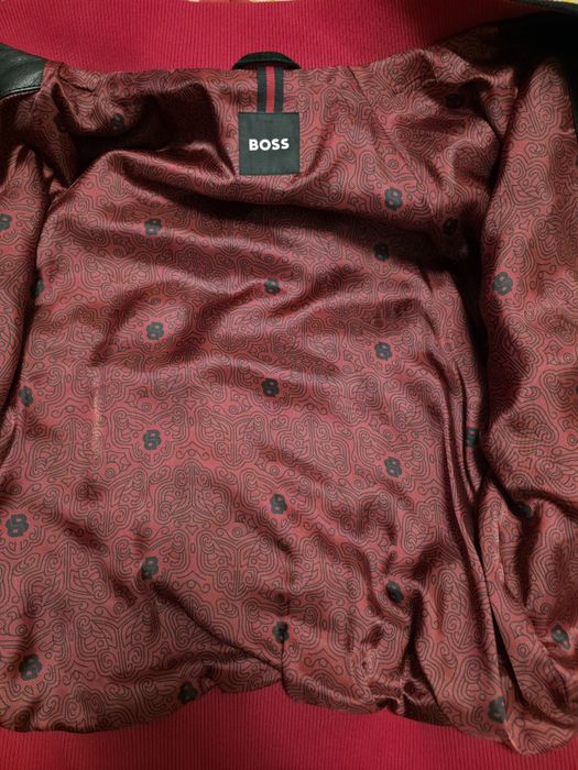 BOSS уникално чисто ново кожено яке