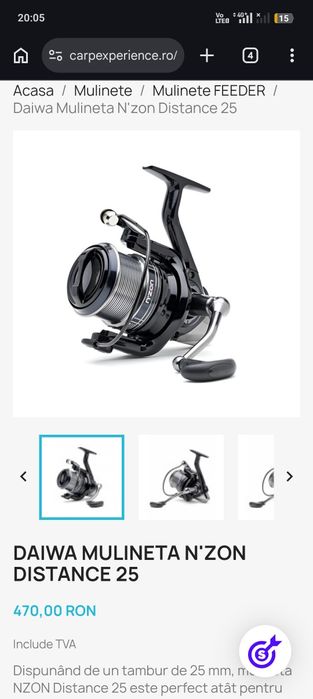 Vamd 2 mulinete daiwa nzon distance 25