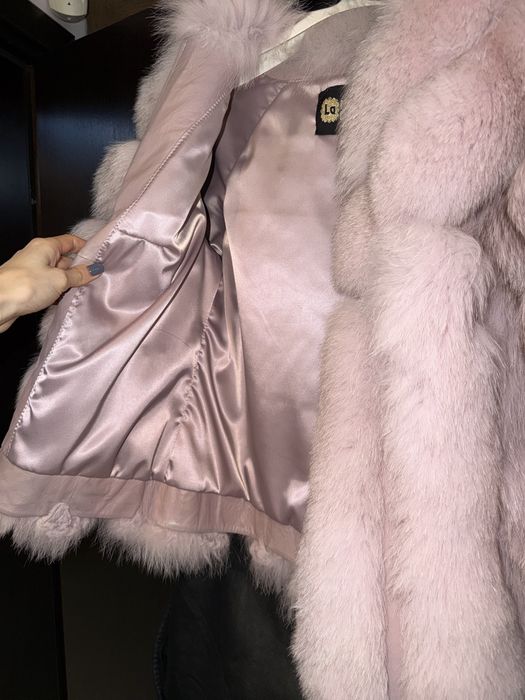 Палто от Естественя кожа и косъм Дамско Италия