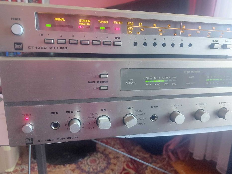 Dual CV-1450+CT-1250 linie HIFI vintage