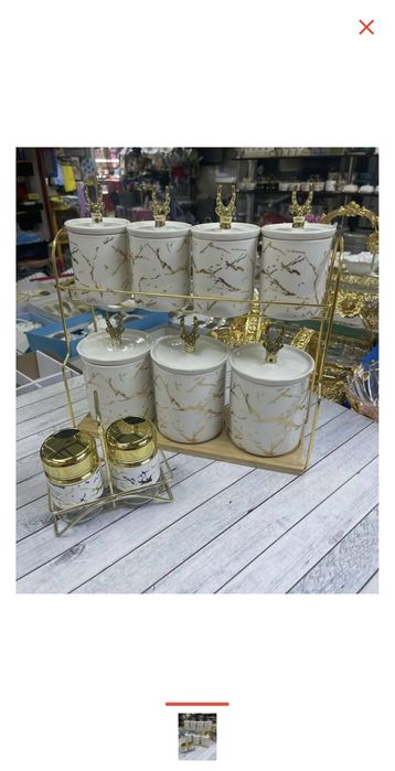 Продам керамический набор для специй и сыпучих