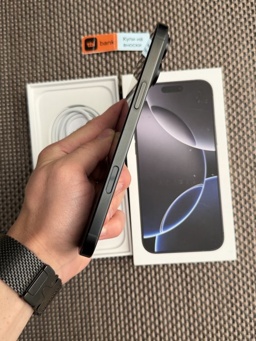 КАТО НОВ! 512Gb*ЛИЗИНГ* iPhone 16 Pro Max Blac Titanium 96% БАТЕРИЯ