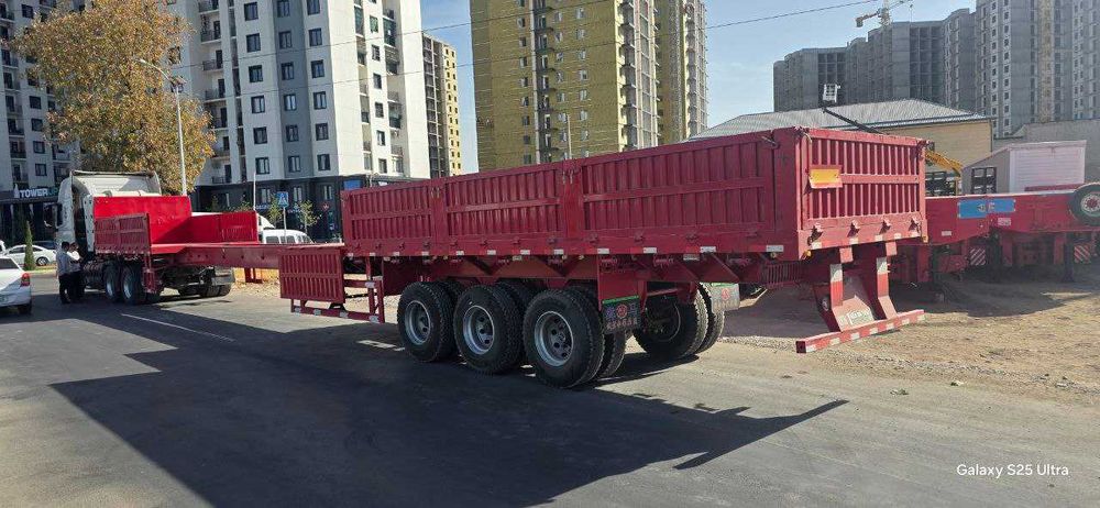 Shalanda universal yarim-tirkma trall traller Универсал контейнеравоз