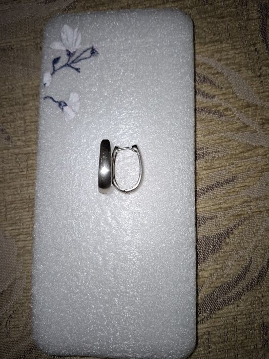 Сребърни обеци печат 925