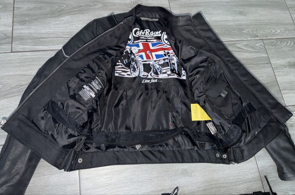 Costum piele moto Cafe Racer