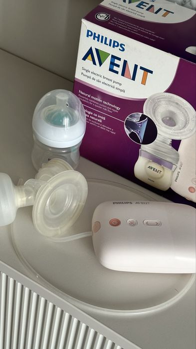 Pompa de san Philips Avent + biberon anti-colici