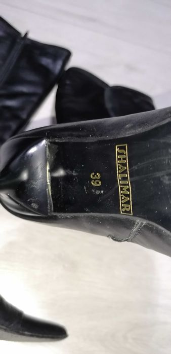 Cisme dama, negre, piele naturala, marime 39