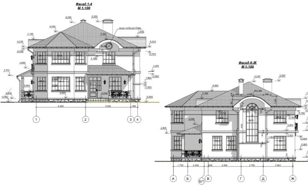 Эскизный, Рабочий проекты. База готовых домов. Авторский надзор.
