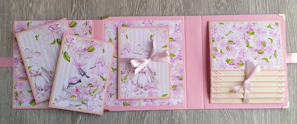 Скрапбук албум "Пухкаво зайче", ръчна изработка /53.51