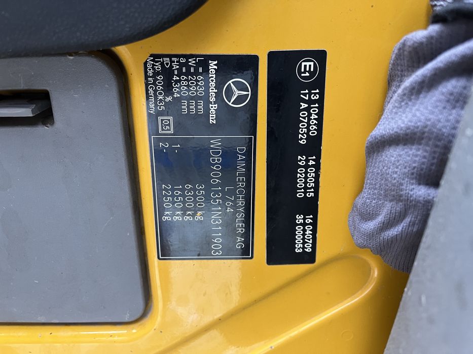 Mercedes sprinter 313 cdi benă lungă