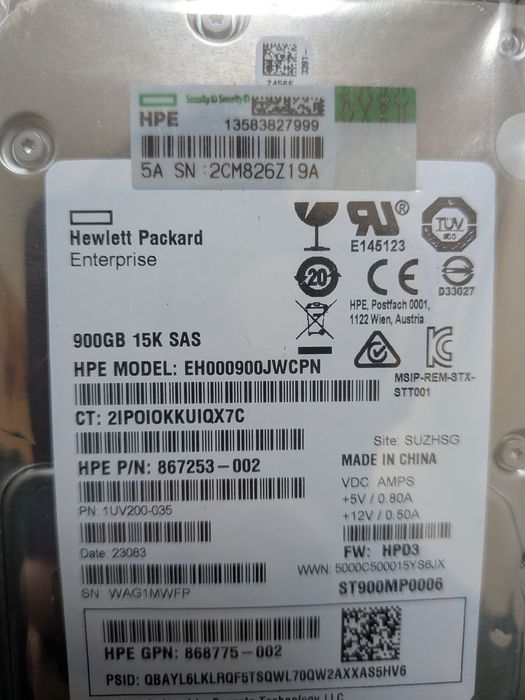 Серверный HDD HPE