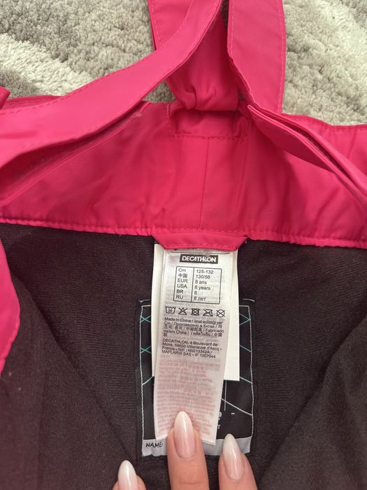 Ски панталон - розов 8 години за момиче 125-132 см