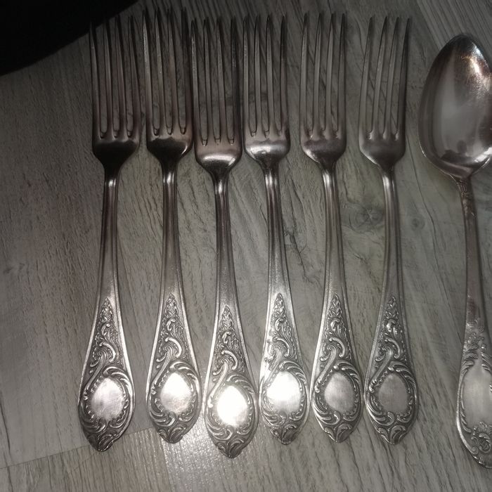 Set tacâmuri vintage argintate