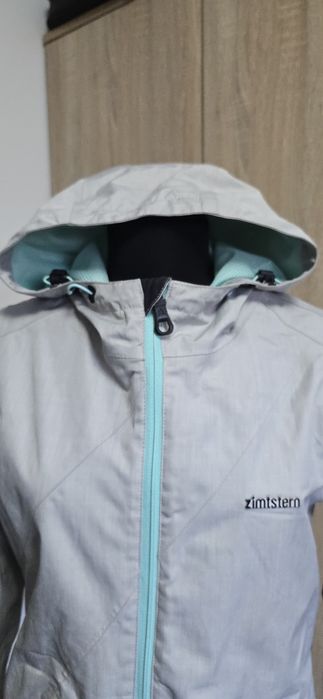 Geacă Zimtstern originală impermeabilă gri + mentă XS/S – windbreaker