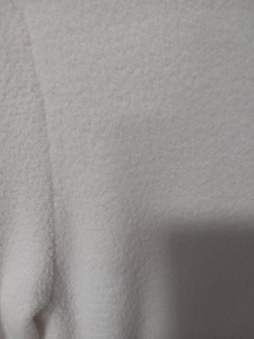 Pulover alb tricotat pufos măsură S Zara
