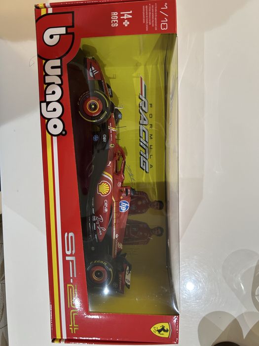 Макет на болид Bburago 1/18 Ferrari Formula Racing team #16 C. Leclerc