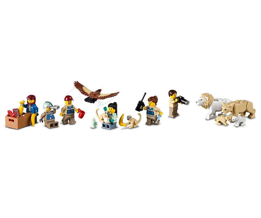 НОВО LEGO City Wildlife 60307 - Лагер за спасяване на диви животни