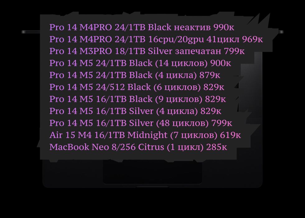 MacBook Pro/Air M3/M4/M5