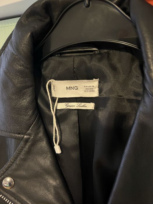 Geaca de piele Mango XS noua