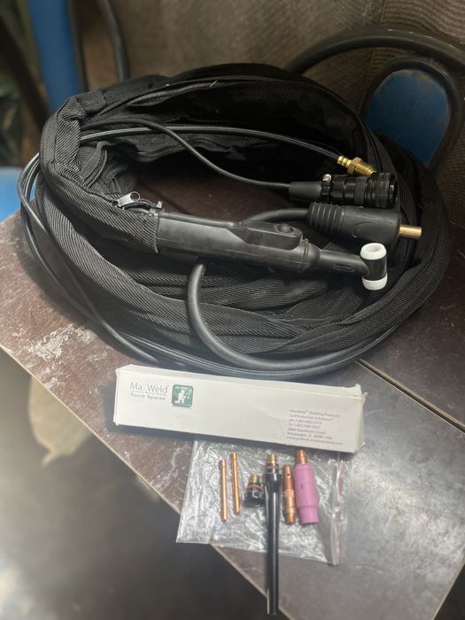 TIG‑горелка MaxWeld WP‑26, 8 м + комплект расходников