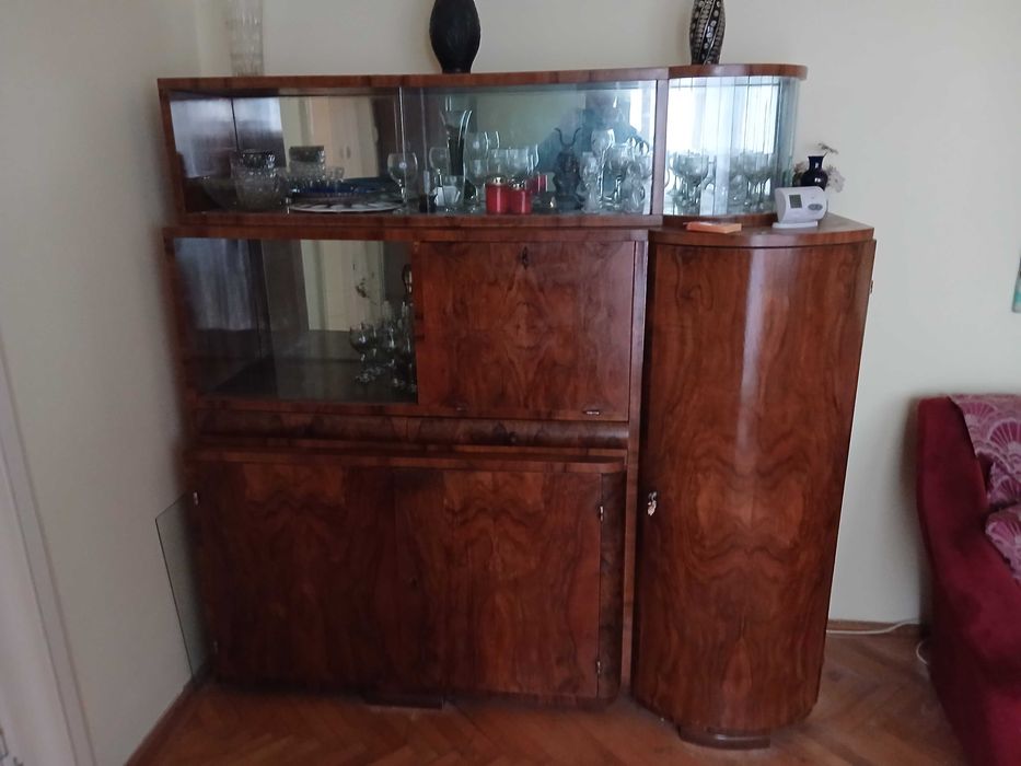 vand mobila vintage lemn masiv furnir nuc