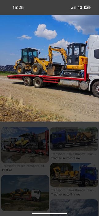 INCHIRIEZ  CAMION CU MACARA  , Platforma    utilaje