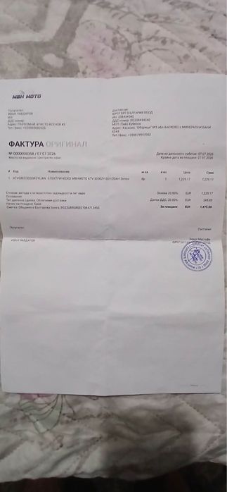 ATV електрическо 3000W