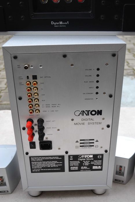 Subwoofer activ Canton Digital Movie cu Soundbar, 4 sateliti