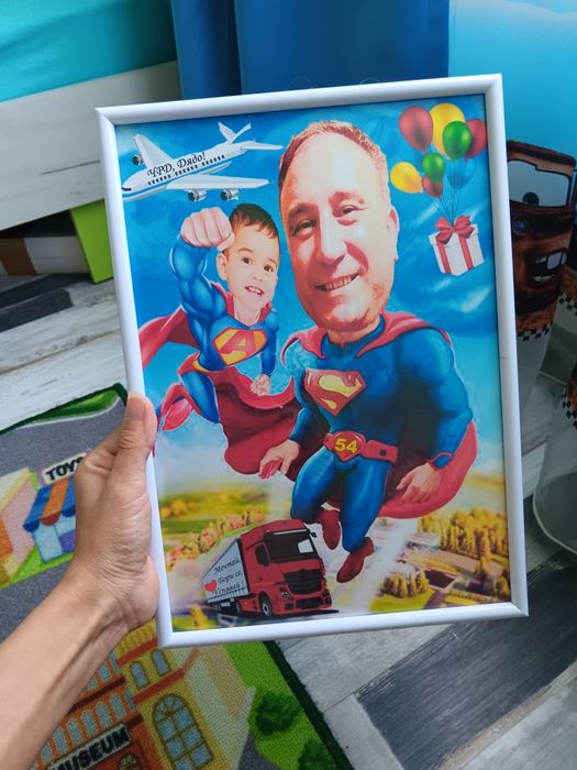 Карикатура, Грамота за учителка,приятелка и т.н