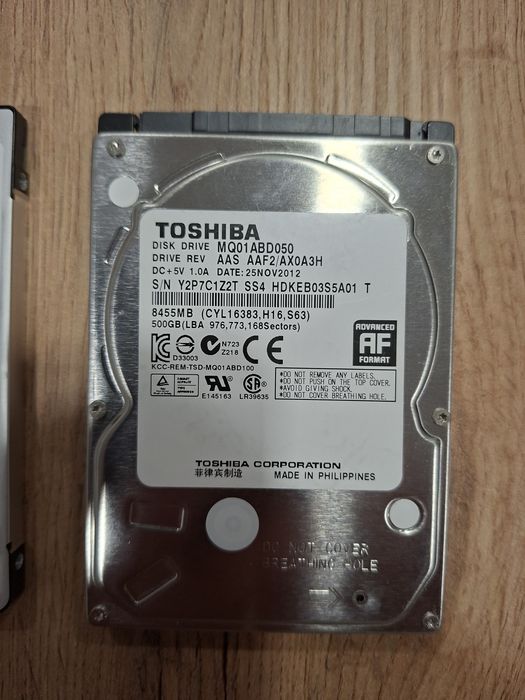 Hard disk laptop Seagate si Toshiba