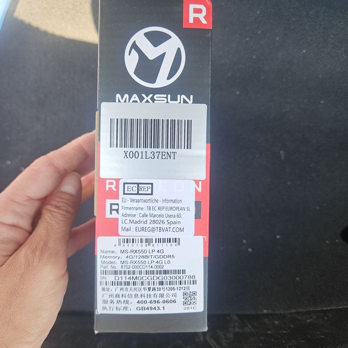 Placa video Maxsun Radeon RX550 sigilata