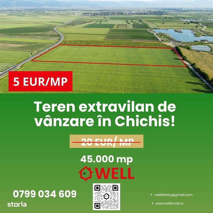 Teren extravilan de vânzare în Chichis!