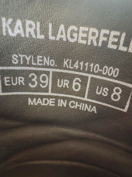 Дамски обувки мокасини Karl Lagerfeld естествена кожа